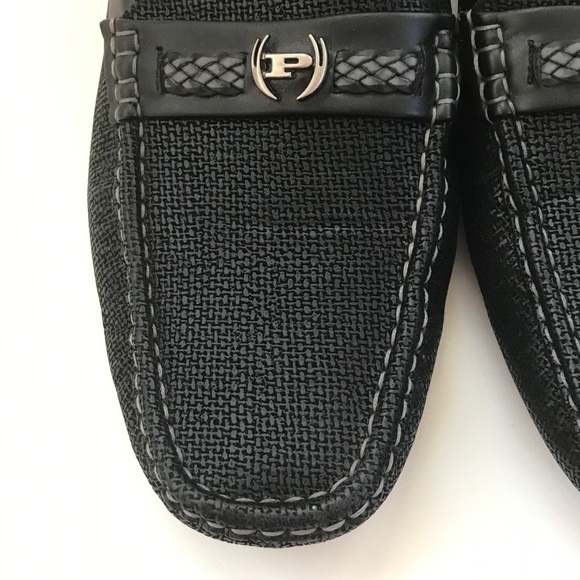 PHAT FARM Classic Driving Loafers Slip On Comfort Shoes Black Men’s Size 10 Wide - Picture 5 of 16